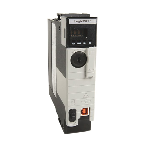 Allen-Bradley 1756-L71 ControlLogix 5570 processor, high-speed CPU, for complex industrial automation and control systems.