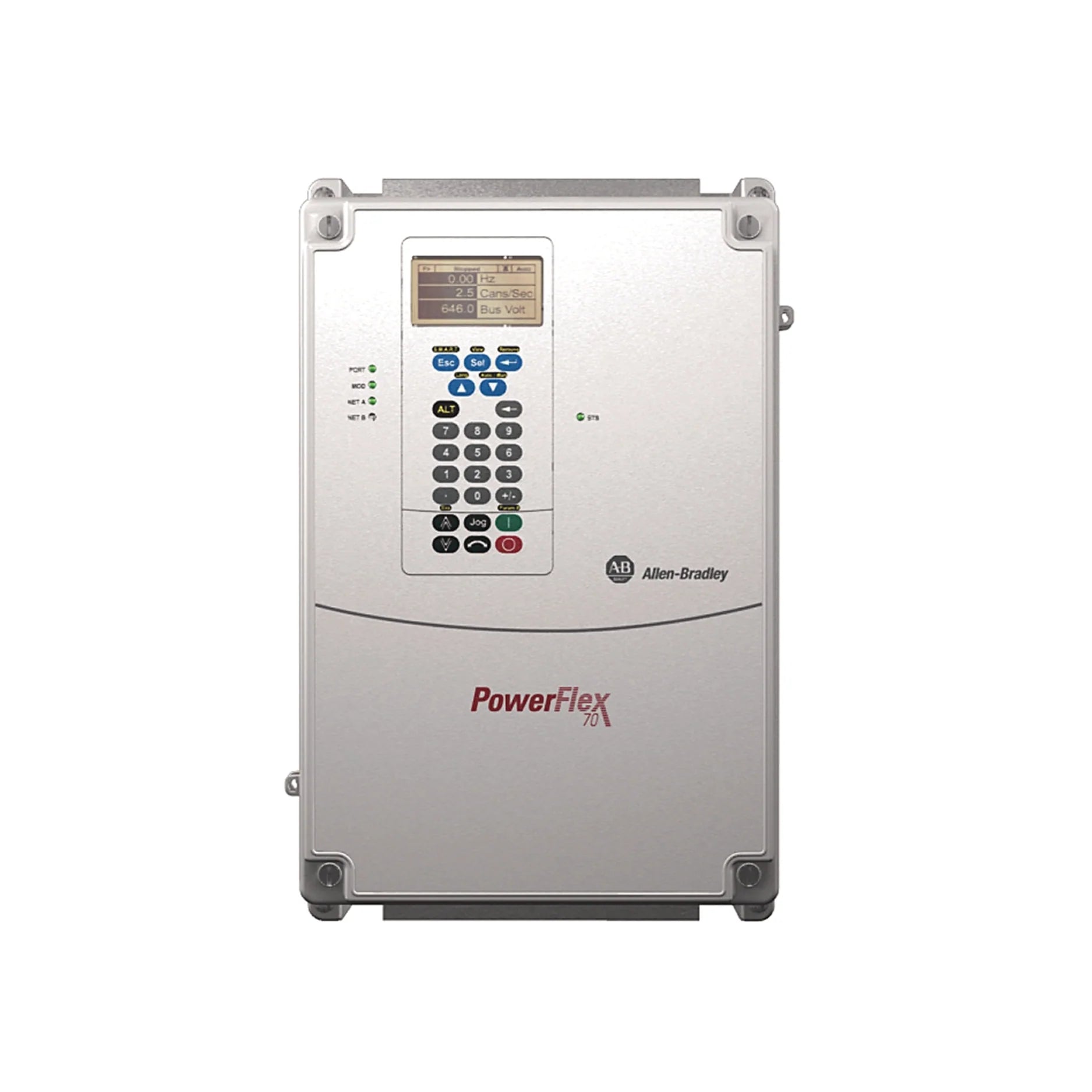 Allen-Bradley 20AB015C3AYNANC0 PowerFlex 70 AC drive 240V 5HP ND 3HP HD IP66 LCD keypad brake IGBT