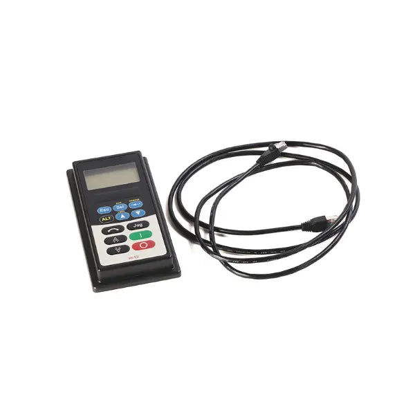 Allen-Bradley 22-HIM-C2S LCD human-machine interface, for configuring and monitoring PowerFlex AC drives in industrial automation systems.