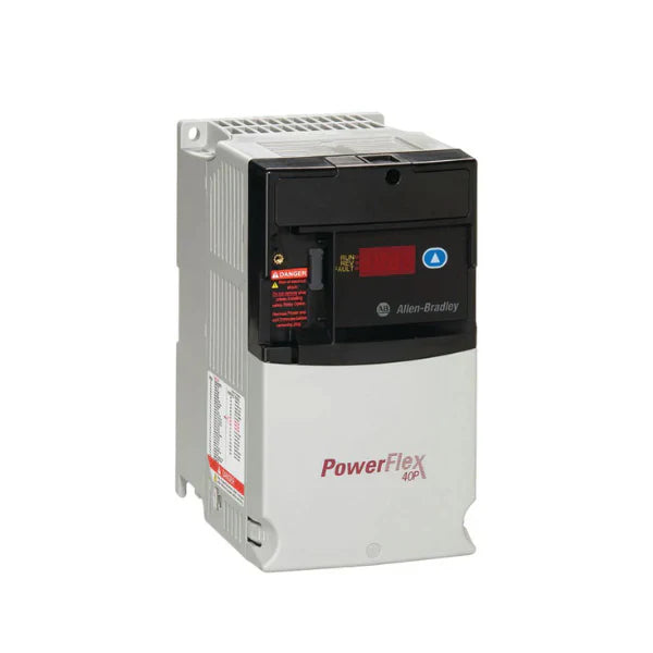Allen-Bradley PowerFlex 40 drive 22D-D017N104, 10HP AC drive with sensorless vector control for industrial motor speed management.