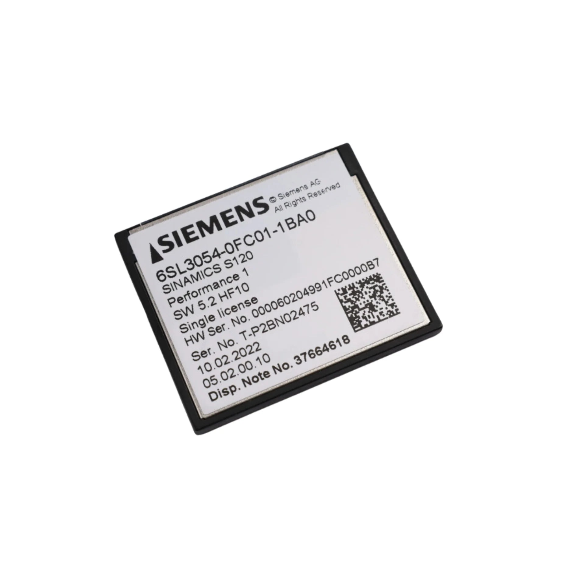 Siemens 6SL3054-0FC01-1BA0 TM54F terminal module with fail-safe I/O for SINAMICS S120 safety automation systems.
