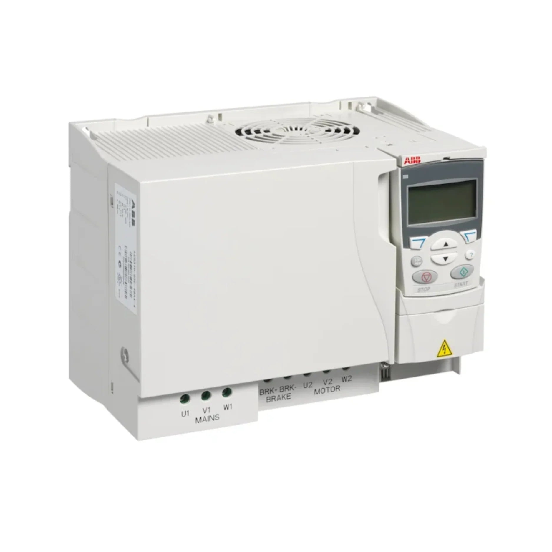 ABB ACS310-03E-41A8-4 18.5 kW variable frequency drive, IP20, for HVAC pumps, fans, and energy-efficient motor control.