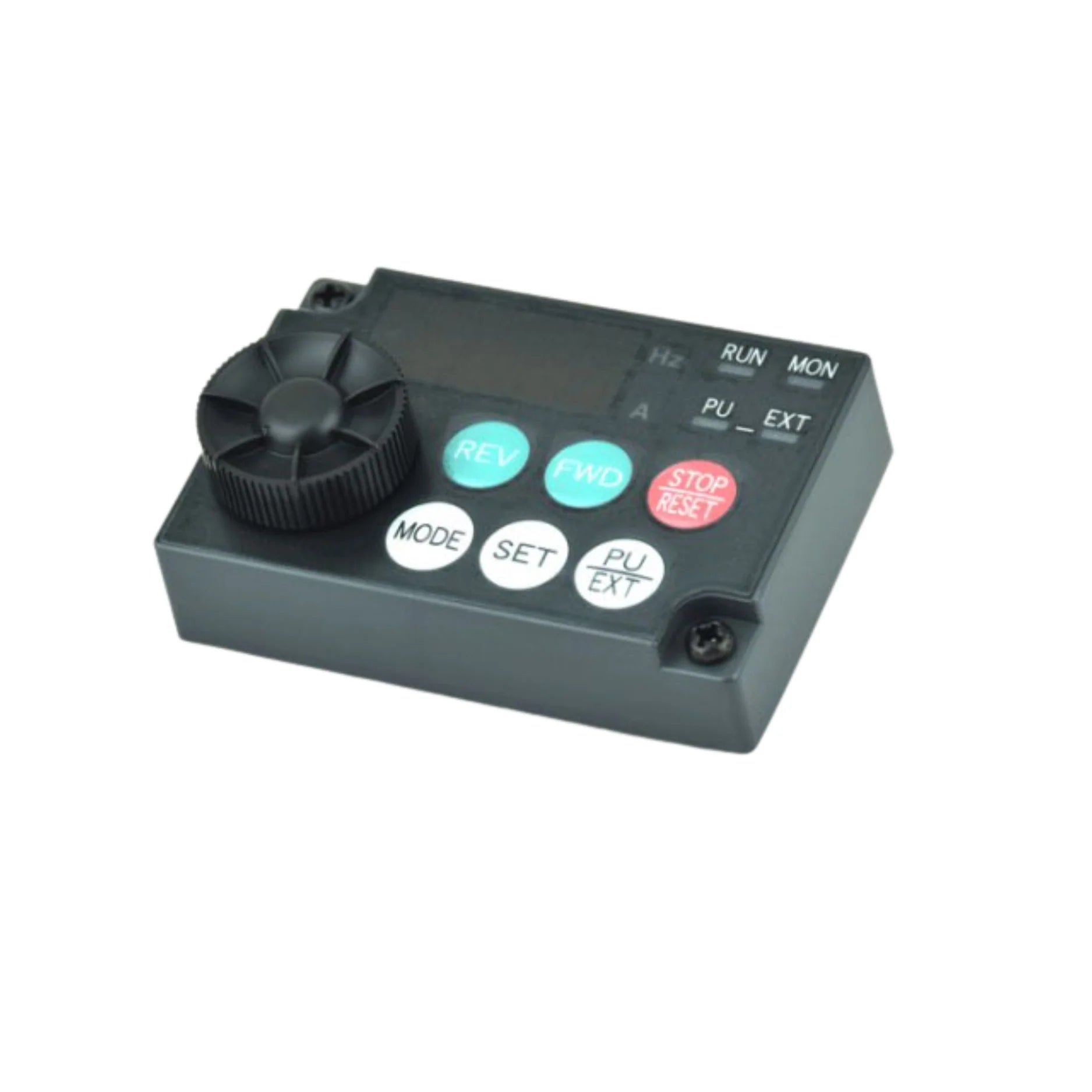 Mitsubishi FR-PA07 digital operator panel, LED display for FR Series inverters, parameter setting and monitoring.