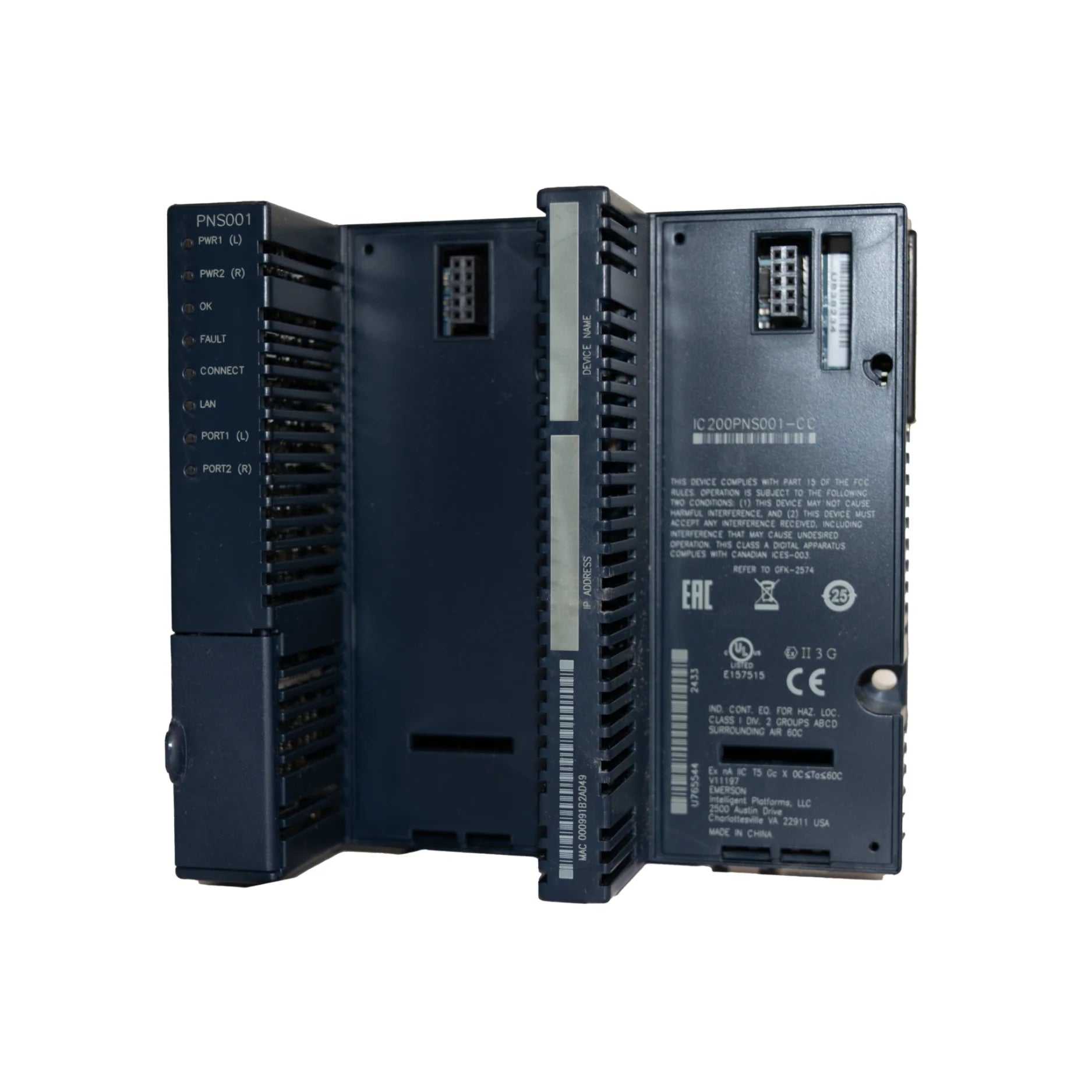 GE IC200PNS001 VersaMax Profibus-DP slave module, RS-485 interface, DIN mountable