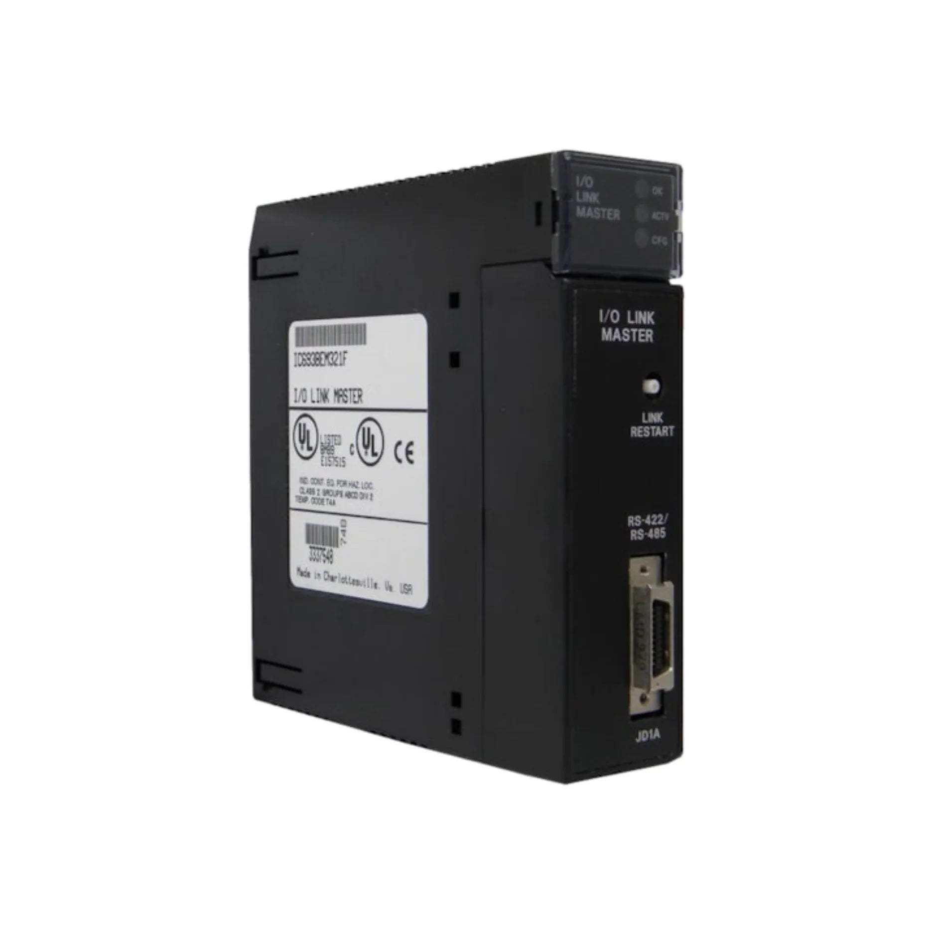 GE IC693BEM321 enhanced Genius Bus Controller for Series 90-30 PLCs, RS-485 interface, supports up to 128 I/O devices.