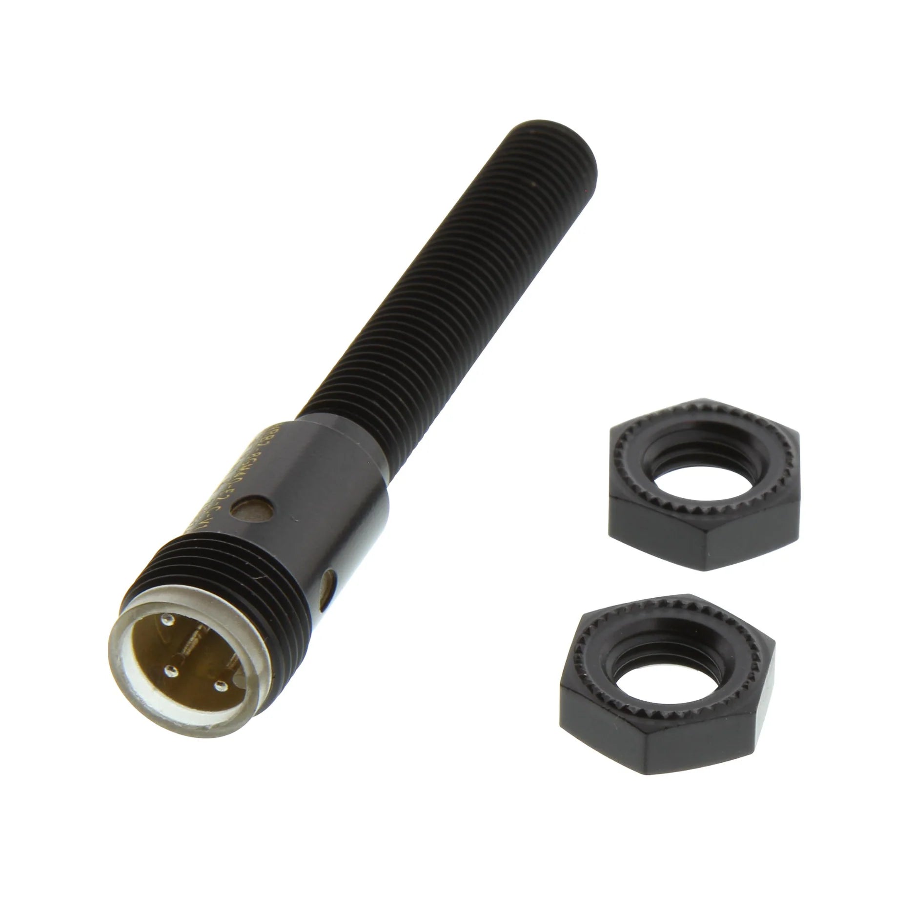 Pepperl+Fuchs NRB2-8GM40-E2-C-V1 (250524) M8 flush inductive sensor, PNP NO output, 2 mm range, IP67-rated, with M8 connector.