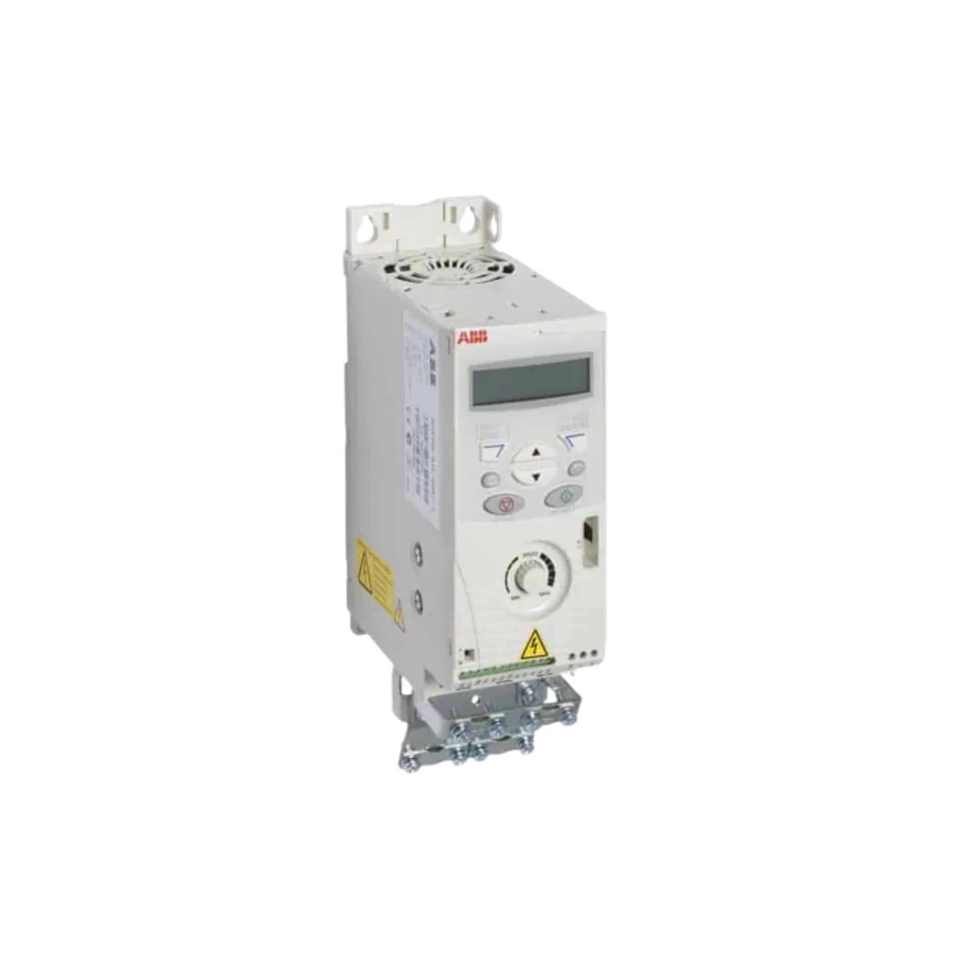 ABB ACS150-03E-08A8-4 5 HP VFD, IP20, 480 V, compact drive with built-in keypad and EMC filter for OEM and industrial motor control.